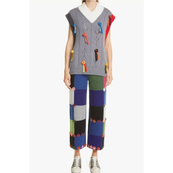 New w/Tags - Yan Yan Frosty Oversize Merino Wool Vest, Med Oversize - $495 - Picture 11 of 13